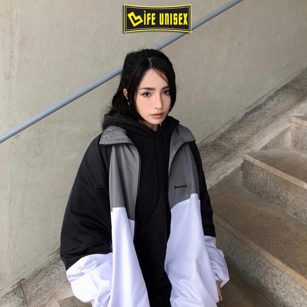 Áo Khoác Dù 2 Lớp SENTINIALR Ulzzang Nam Nữ Unisex Form Rộng Bomber Jacket Unisex