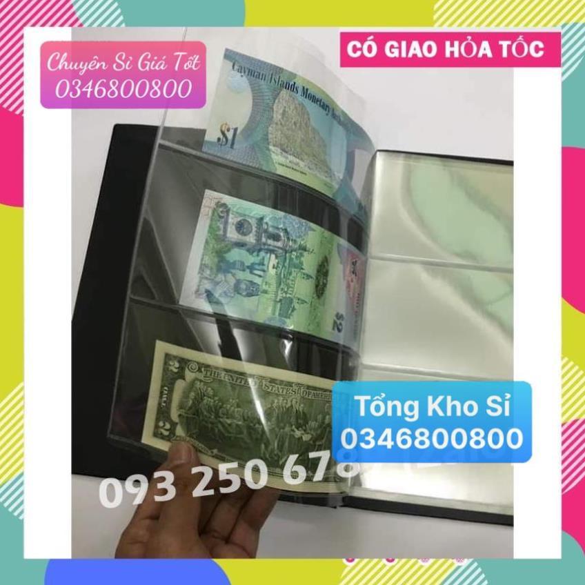 [TRỢ GIÁ] Album Đựng Tiền Giấy 20 Phơi 3 ngăn trong suốt PCCB (chứa được tối đa 60 tờ tiền)