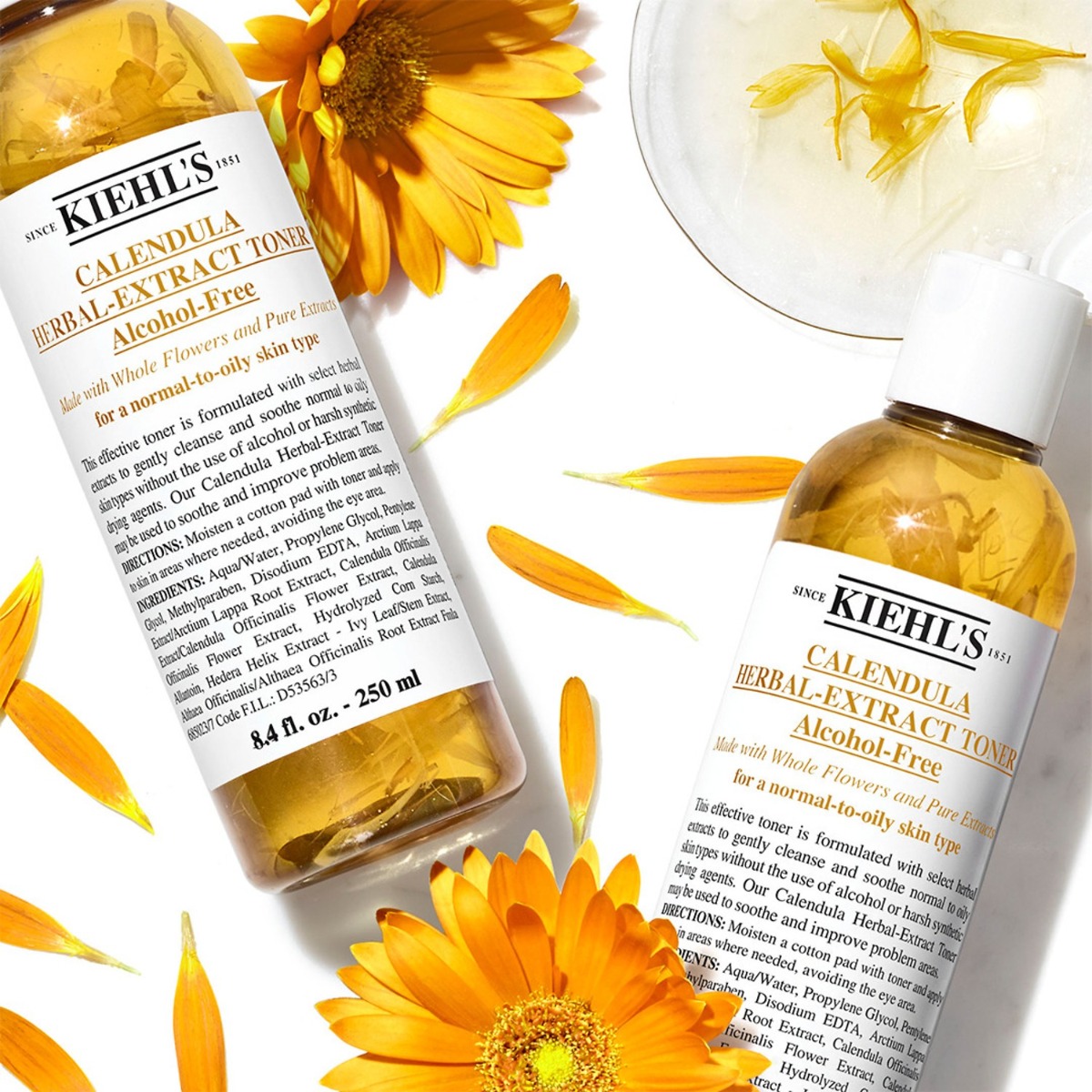 Toner hoa cúc Kiehl's chính hãng Calendula Herbal Extract Alcohol Free Toner 250ml cho da nhạy cảm