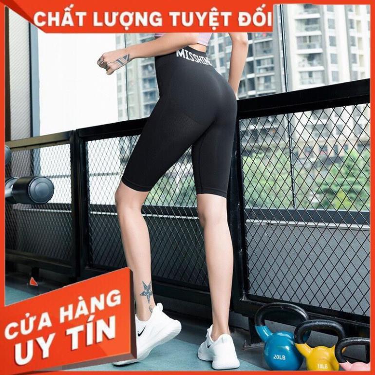 Quần tập gym yoga dáng lửng thể thao thời trang misshine