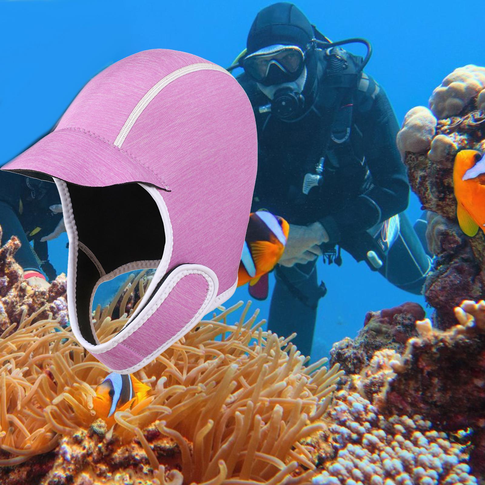 2mm Neoprene Wetsuit Hood Scuba Diving Hood Cap Stretch Sun Protection Surfing Thermal Hood Swimming Cap for Canoeing Water Sports Kayaking