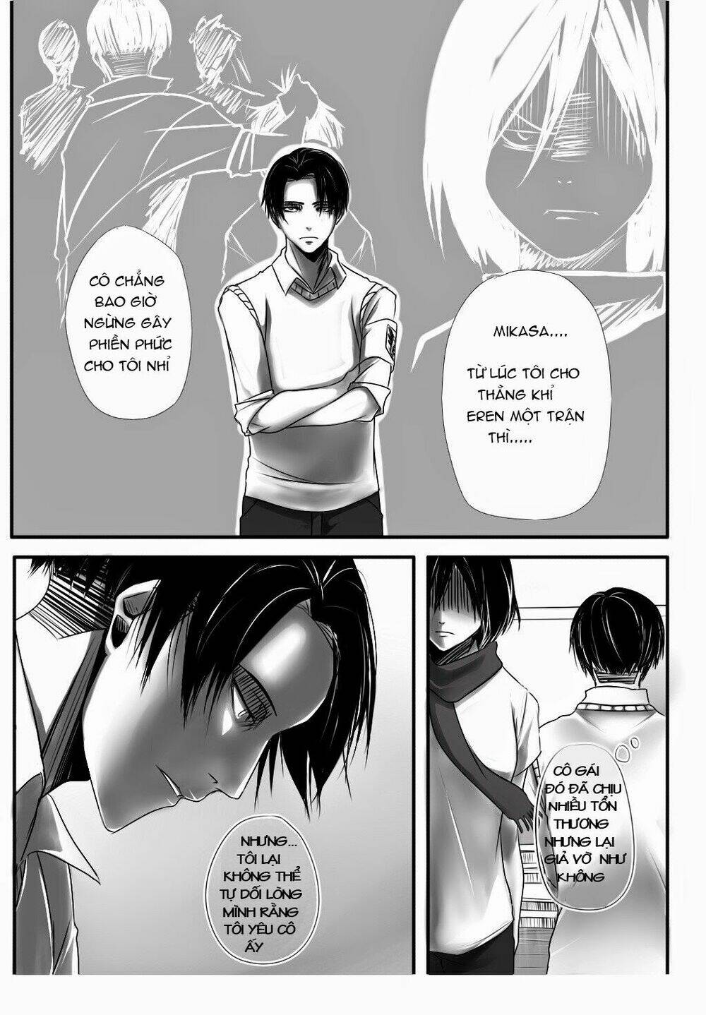 đại chiến titan - doujinshi về cuộc tình tay 4 chapter 1 7