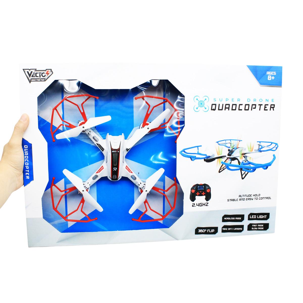 Đồ Chơi Siêu Drone Quadcopter Điều Khiển Từ Xa - Vecto VTX11/RD - Màu Đỏ