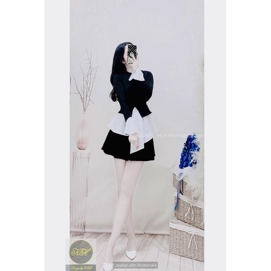 Áo thun phối bèo