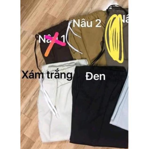 Quần ỐNG SUÔNG KAKI Unisex (nửa lưng thun nửa lưng tây) - ND18