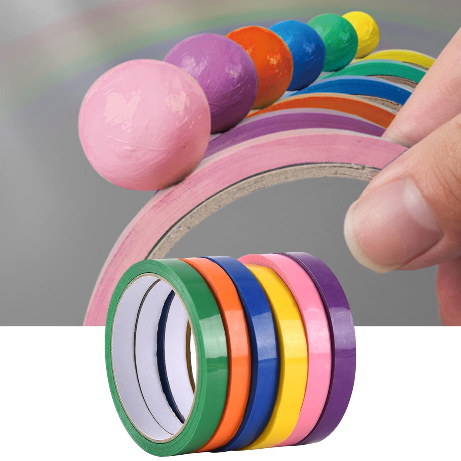 DIY Sticky Ball Tape Candy Color Toy Decompression Toy Anti Stress Adhesive Tape Colorful for Adult Kids Birthday Gift