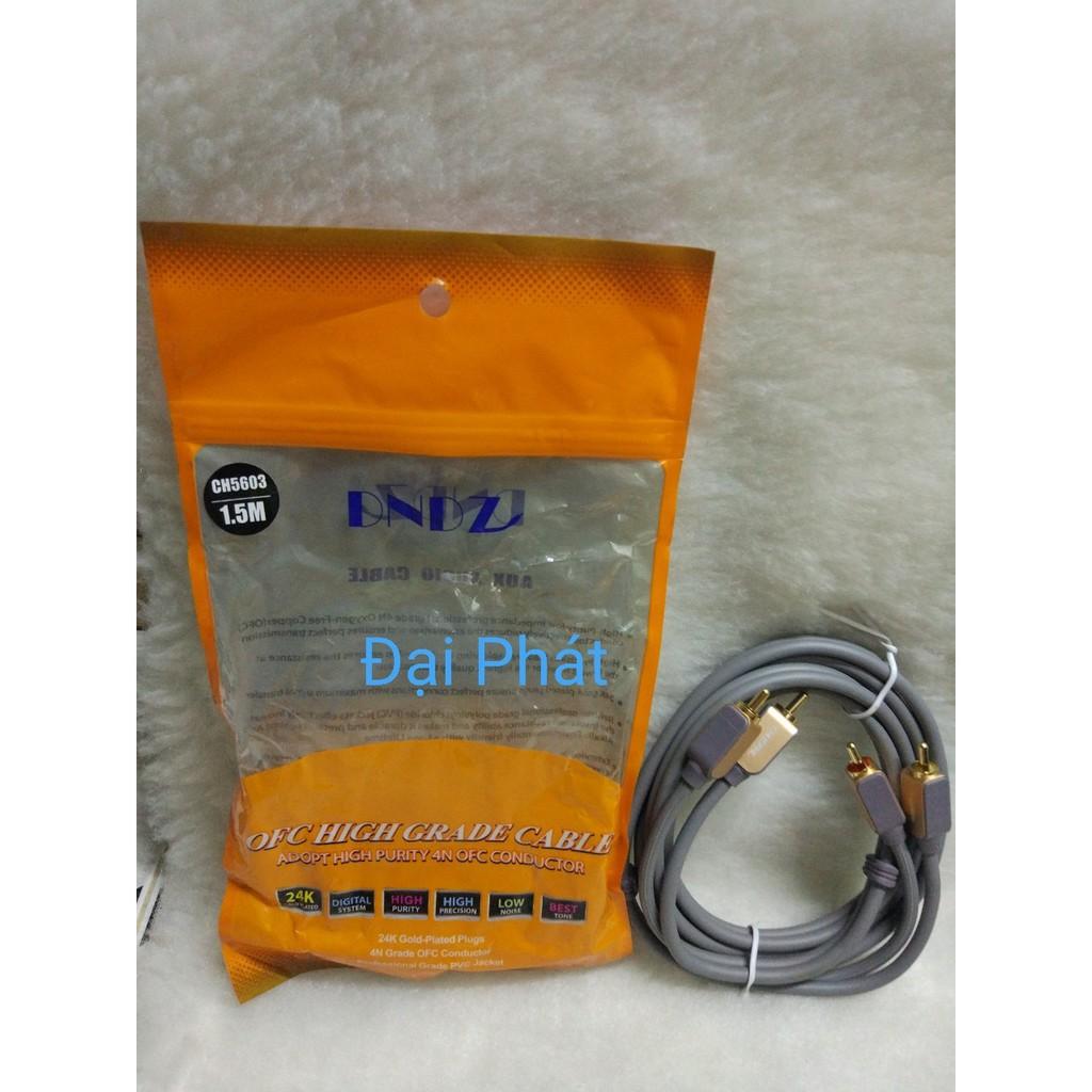 Dây AV 4 Đầu Xám 1m5 Hàng Tốt