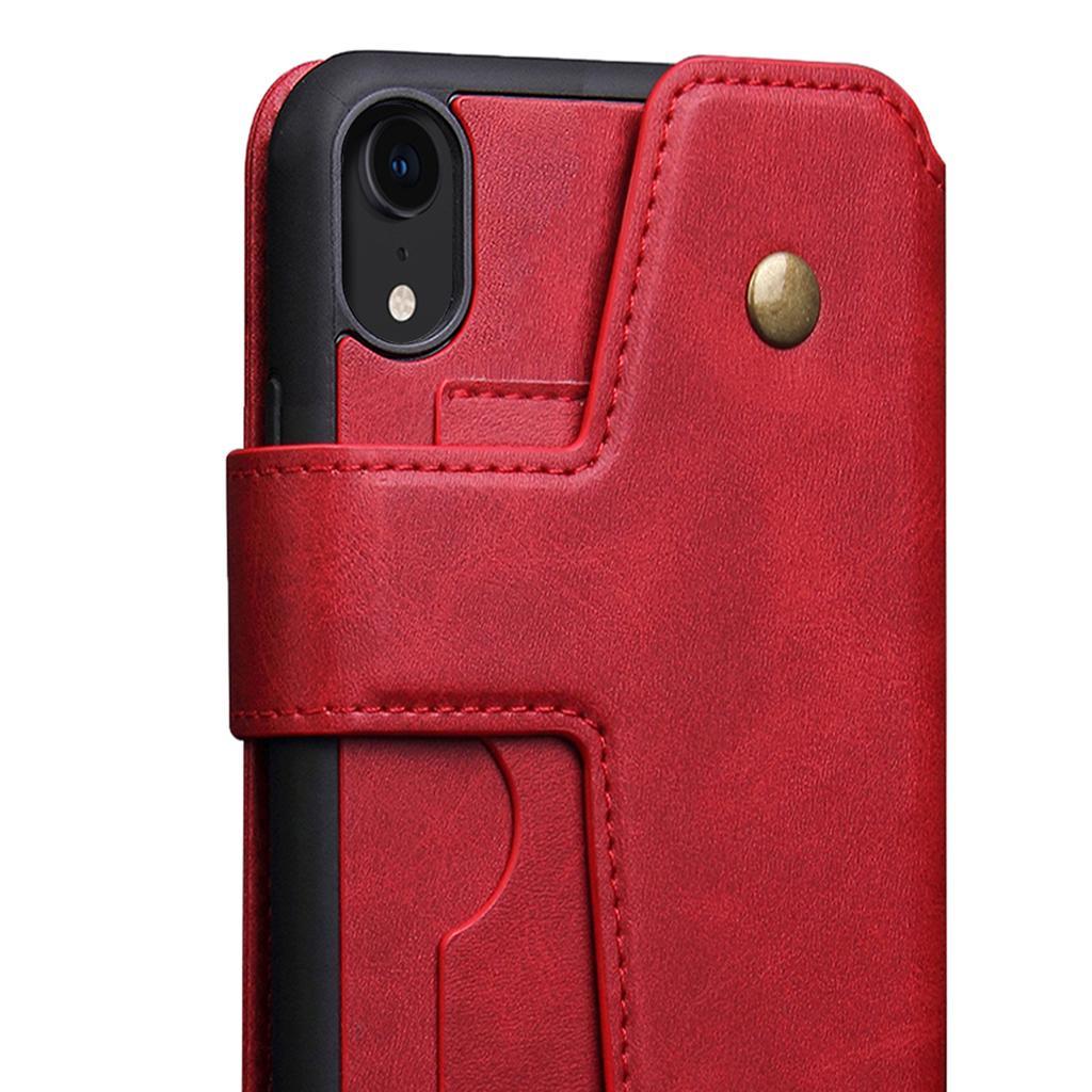 Wallet Case with Credit Card Holder, Premium PU Leather Kickstand Durable Shockproof Phone Case Cover for Apple iPhone XR