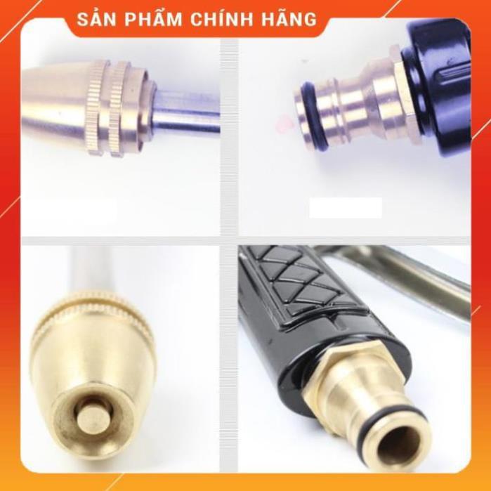Bộ vòi xịt nước tưới cây đa năng 8 chế độ kèm dây tưới dạng lò xo co dãn 318814 loại 10m