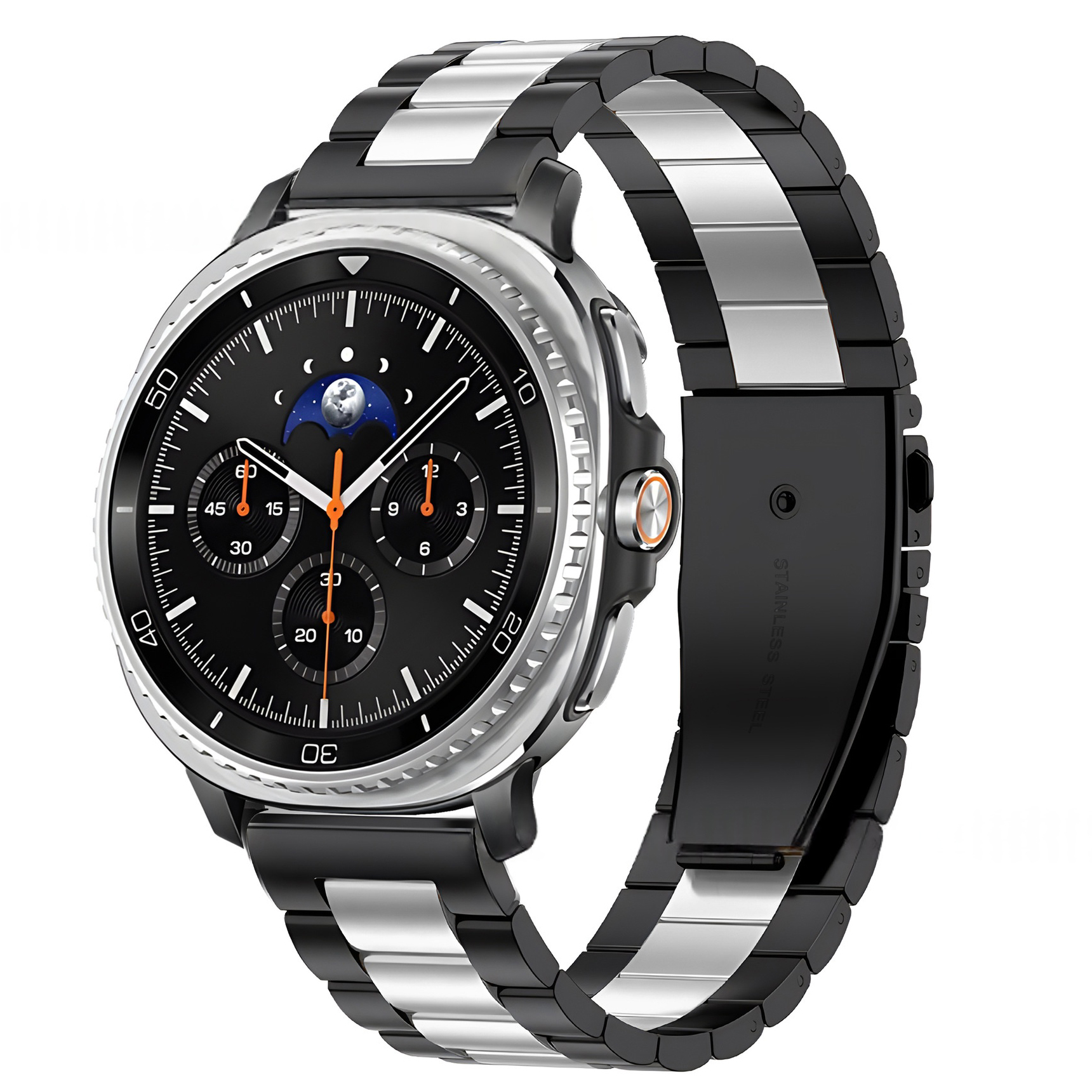 Dây Thép Hai Màu cho Samsung Galaxy Watch 8 40mm / 44mm & Galaxy Watch 8 Classic 46mm - Hàng Chính Hãng