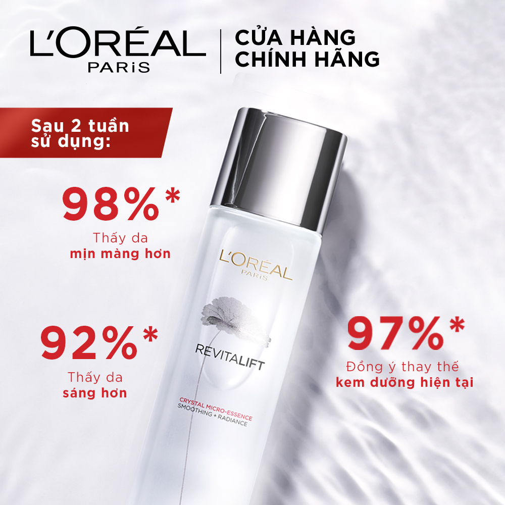 Dưỡng Chất Căng Mướt Da L’Oreal Paris Revitalift Crystal Micro Essence