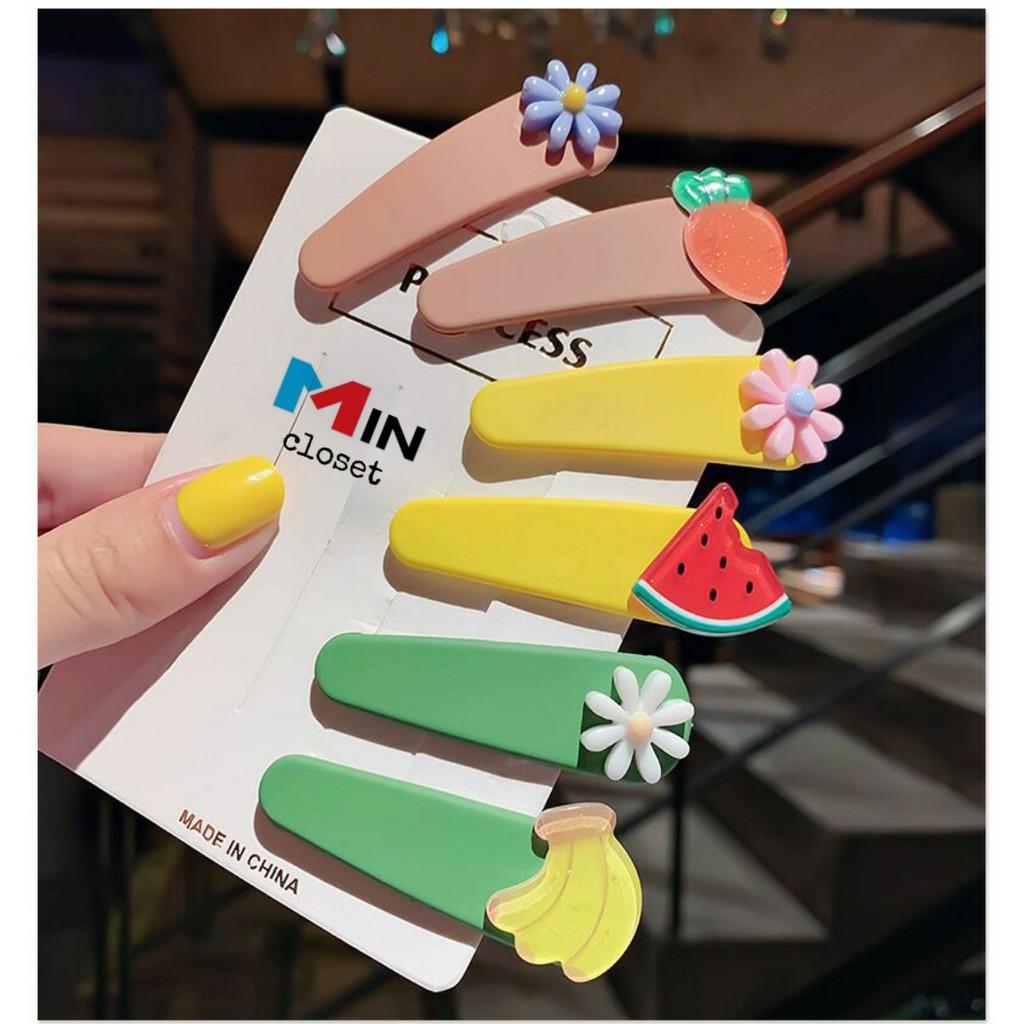 SET 2 Kẹp tóc trái cây hàn quốc