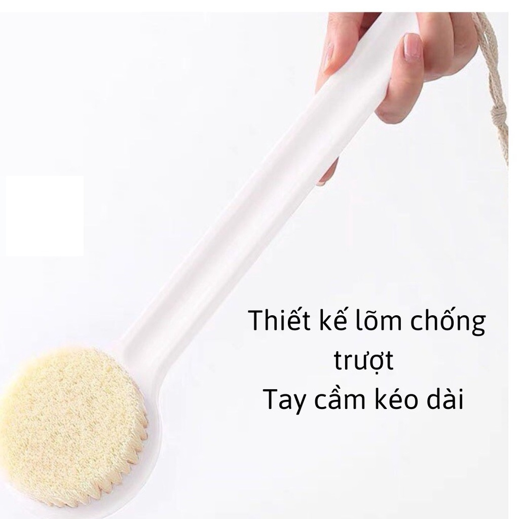 Chổi Cọ Kì Lưng Cán Dài, Cây Bàn Chải Chà Lưng Cọ Ghét Bông Mềm