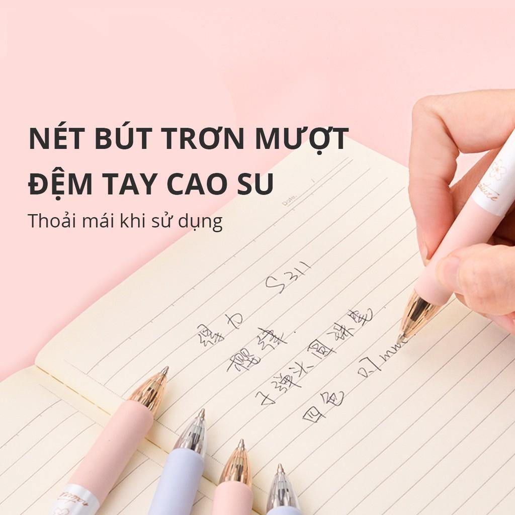 Bút Bi 4 Ngòi 4 Màu 0.7 mm - Deli S311 - Thân Bút Hồng