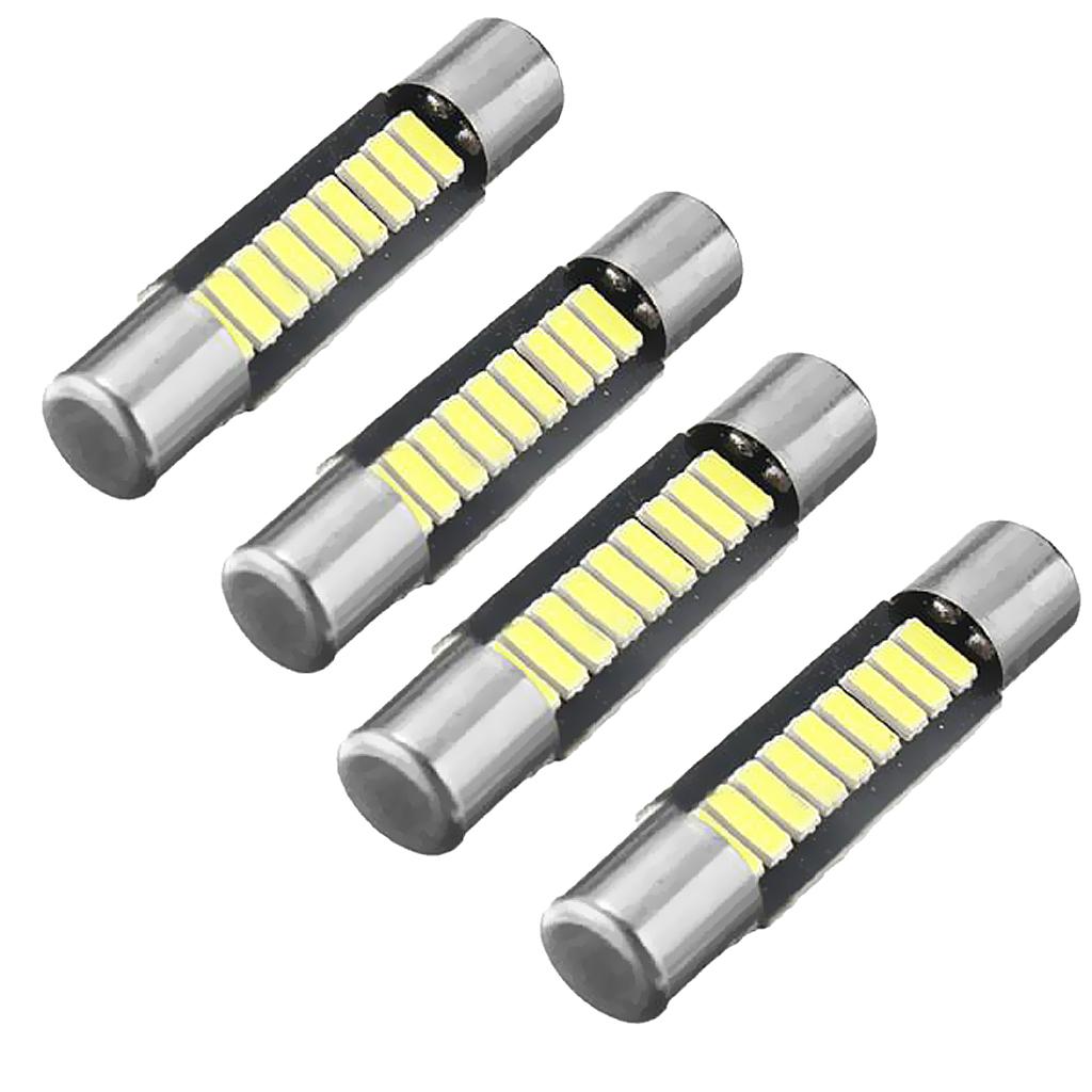 4 Pieces 29MM Festoon Dome 4014 9 SMD Car LED Bulb Mirror Light Indicator Lamp - Cold White