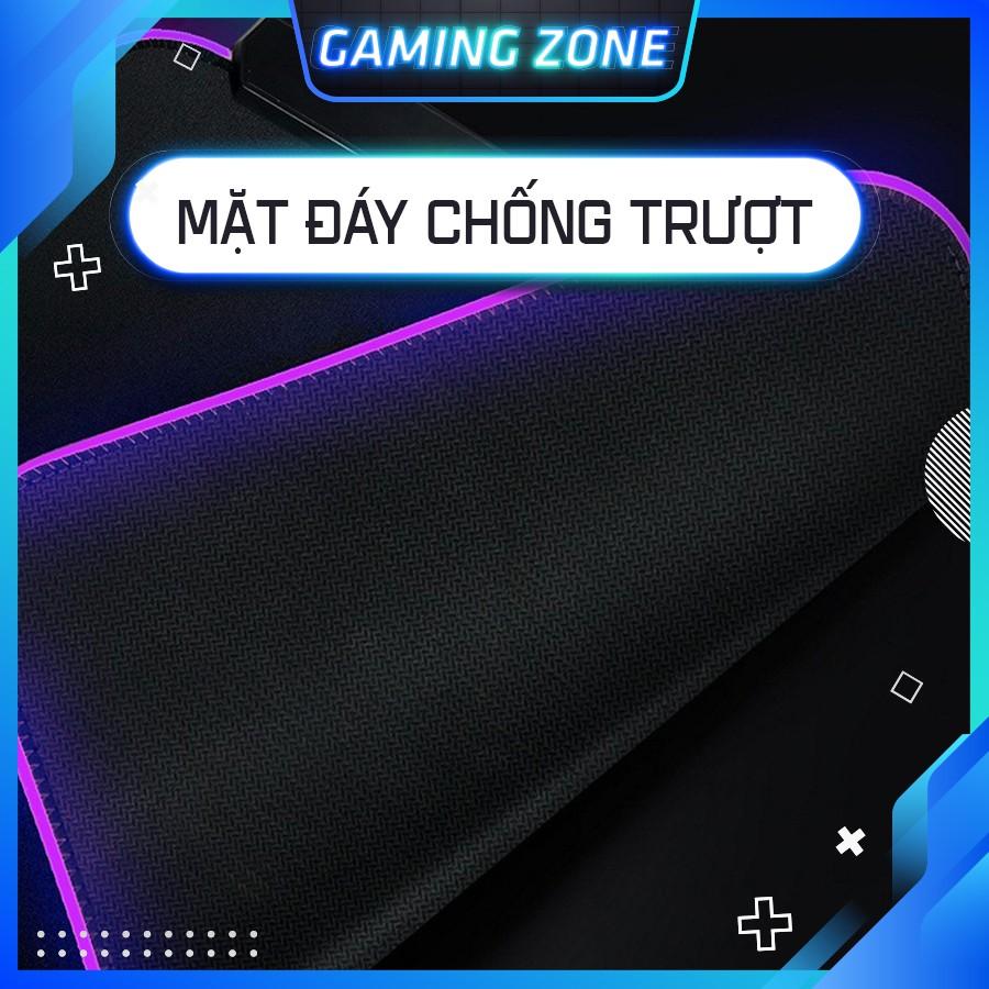 Lót chuột, bàn di chuột, pad chuột chơi game LED RGB cỡ lớn chống trượt siêu bền siêu đẹp