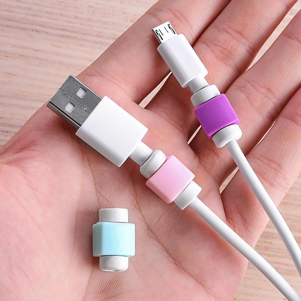 Bộ 2 nút chống gãy dây sạc iPhone, iPad, Macbook (Màu ngẫu nhiên)