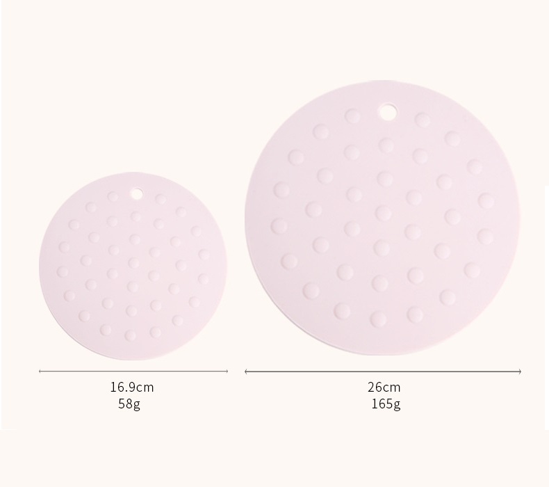 Set 2 Miếng lót nồi bằng silicon - 16.9cm 58g