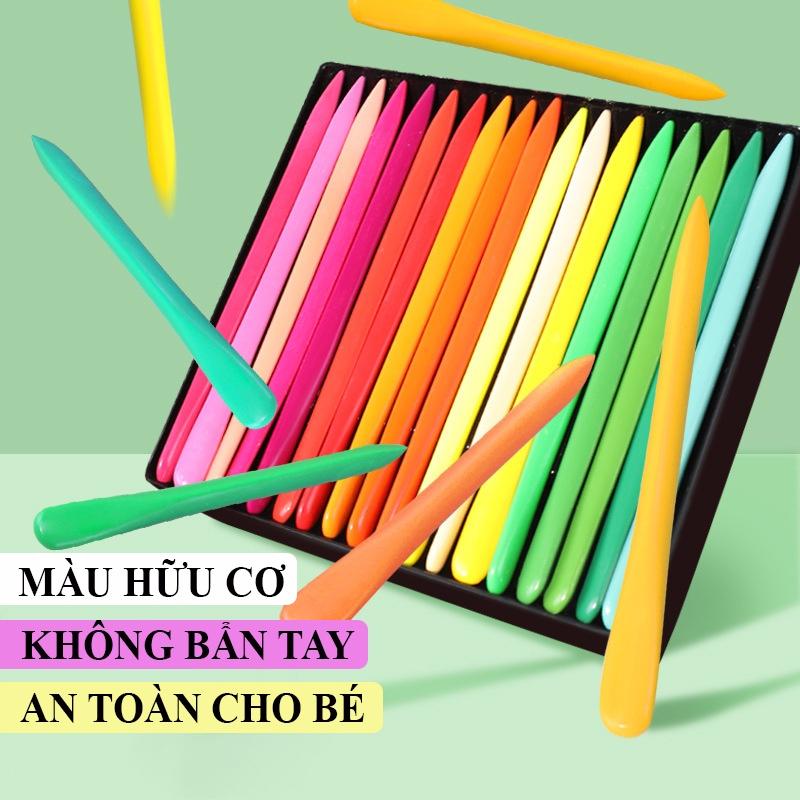 Bút Màu Hữu Cơ Cao Cấp An Toàn Cho Bé Tập Vẽ Không Bẩn Tay, Có Thể Giặt Được Thân Thiện Môi Trường An Toàn Tiết Kiệm