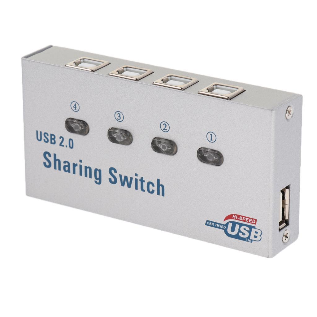 USB  Switch KVM 4 Ports HUB For PC