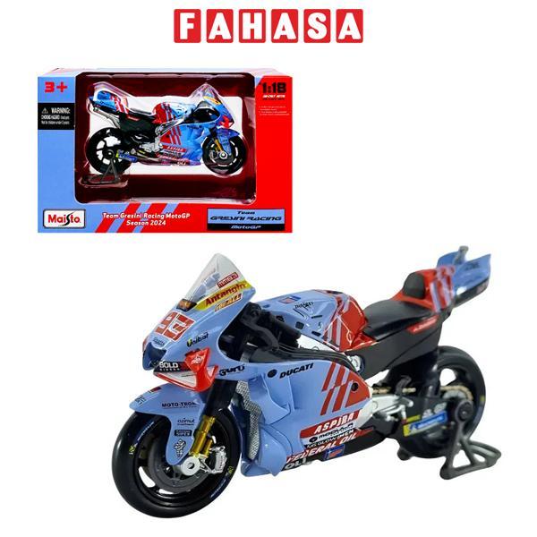 Đồ Chơi Mô Hình Xe Mô Tô 1:18 GP Racing - Gresini Racing 2024 - Maisto 36399/MT36000