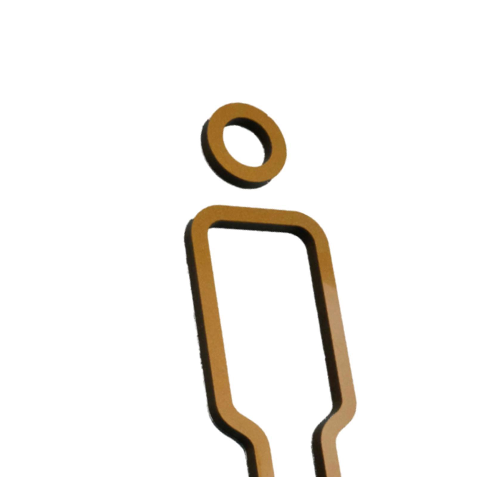 Men Women Toilet Sign Loo Lightweight Toilet Symbol Sign for Parks Bar Store