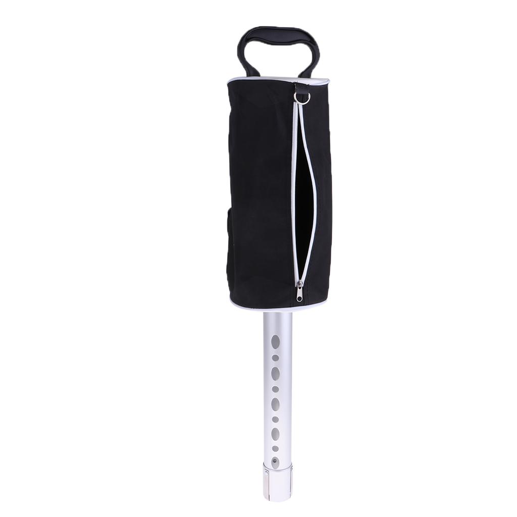 Portable Detachable Golf Ball Pick Up Shag Bag Retriever Collector with Pocket & Tee Holder
