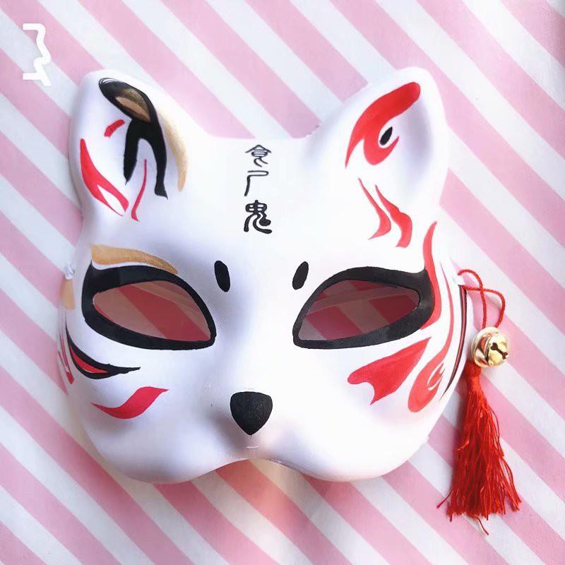 Mặt Nạ Cáo Hóa Trang Halloween bắt mắt Nhật Bản Anime Manga Otaku Mặt nạ cáo vẽ_14 (Mask fox)- đạo cụ cosplay
