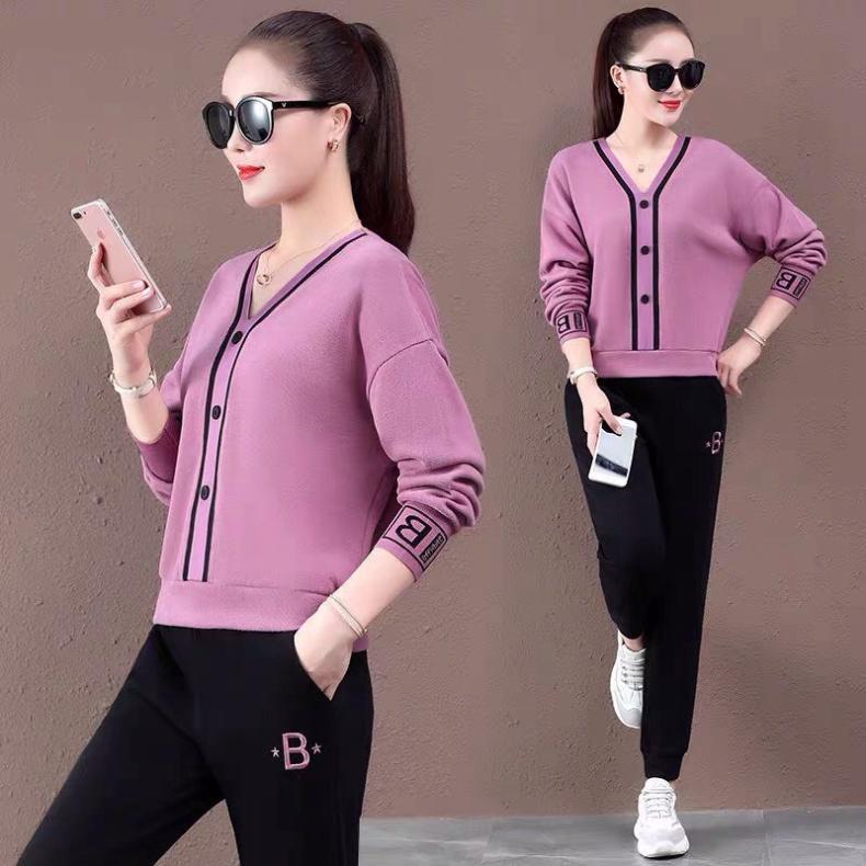 Bộ đồ nữ mùa đông cổ trái tim, Chất nỉ da cá dày dặn ấm, đủ size 45-85kg