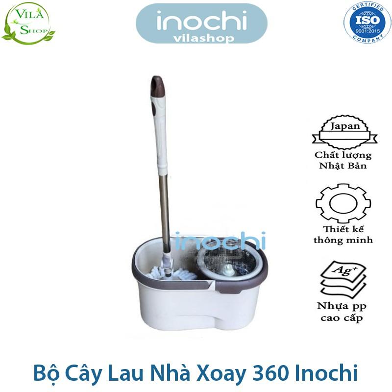 Cây Lau Nhà, Bộ Cây Lau Nhà Thông Minh Xoay 360 Độ Lồng Inox, Chính Hãng Inochi Đạt Tiêu Chuẩn Xuất Nhật