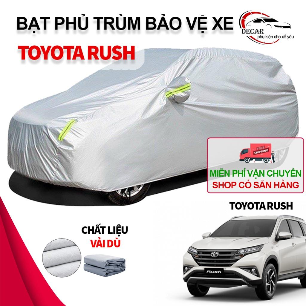 Bạt phủ xe ô tô 3 lớp thông minh, chất liệu vải dù oxford cao cấp, áo trùm bảo vệ xe Toyota Rush