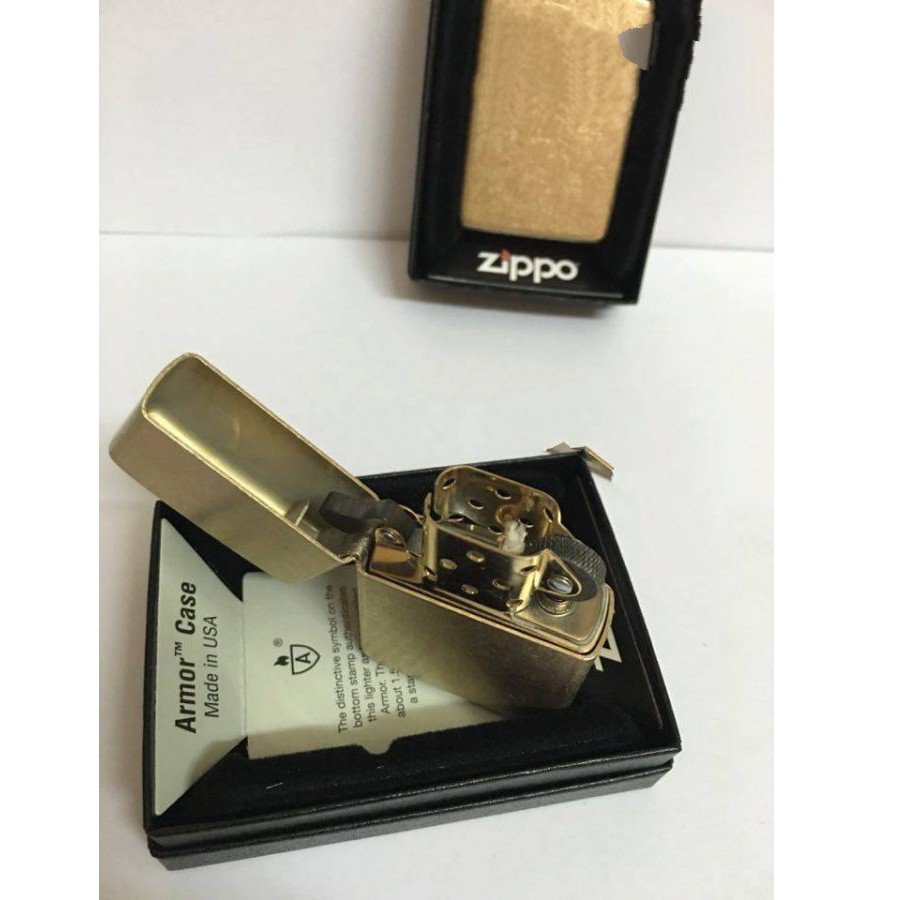 Bật lửa Zippo 28496 –Bật lửa Zippo Armor Tumbled Brass