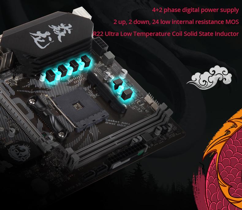 Soyo AMD B550M với AMD Ryzen 5 5600 CPU bo mạch chủ SET 6 Core 12 Chủ đề PCIe4.0 cho máy tính để bàn gaming bo mạch chủ game combo