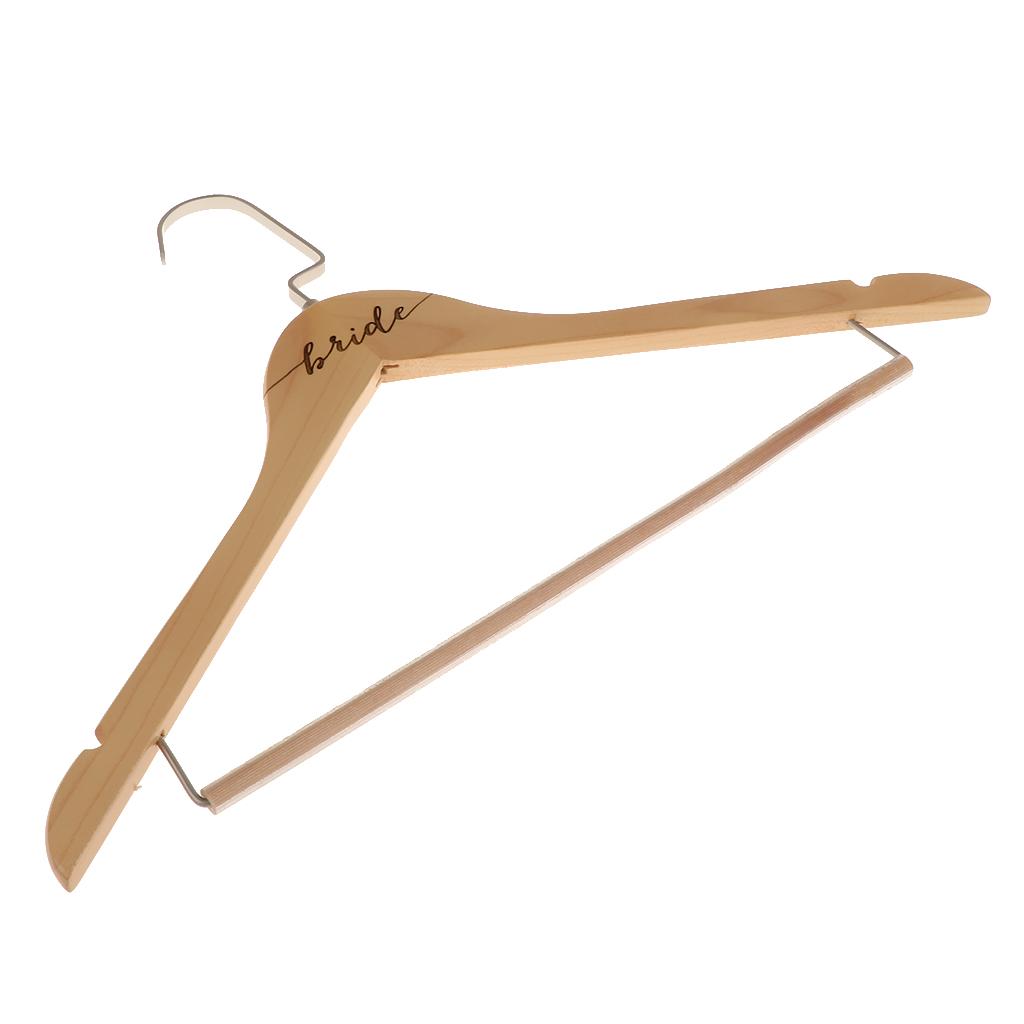 Durable Wooden Clothes Hangers Natural Finish