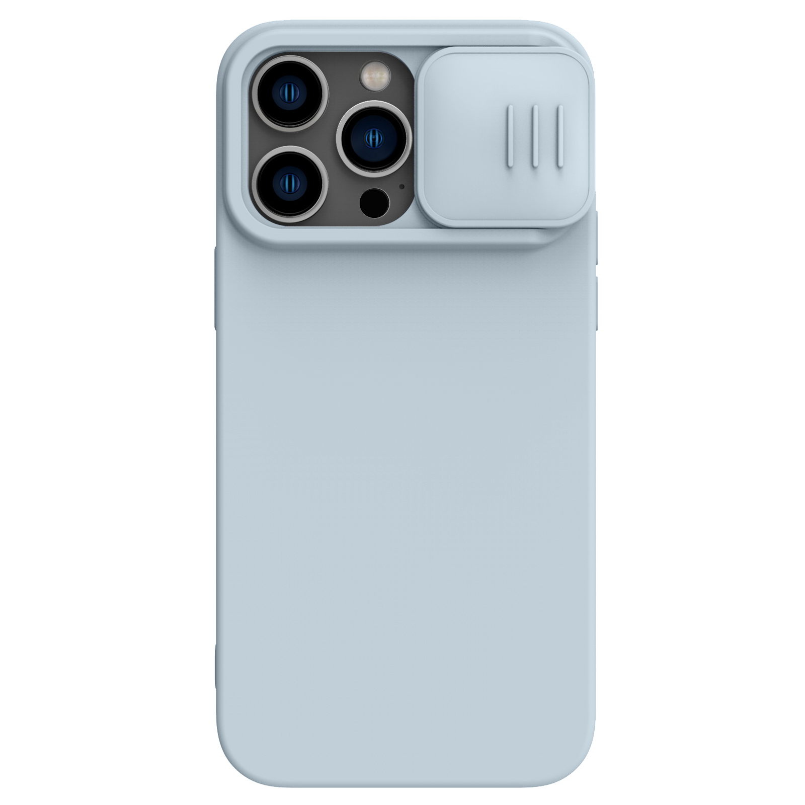 Ốp Lưng Nillkin Camshield Silky Silicone Cho Iphone 14 Pro Max - Hàng Nhập Khẩu - Xám