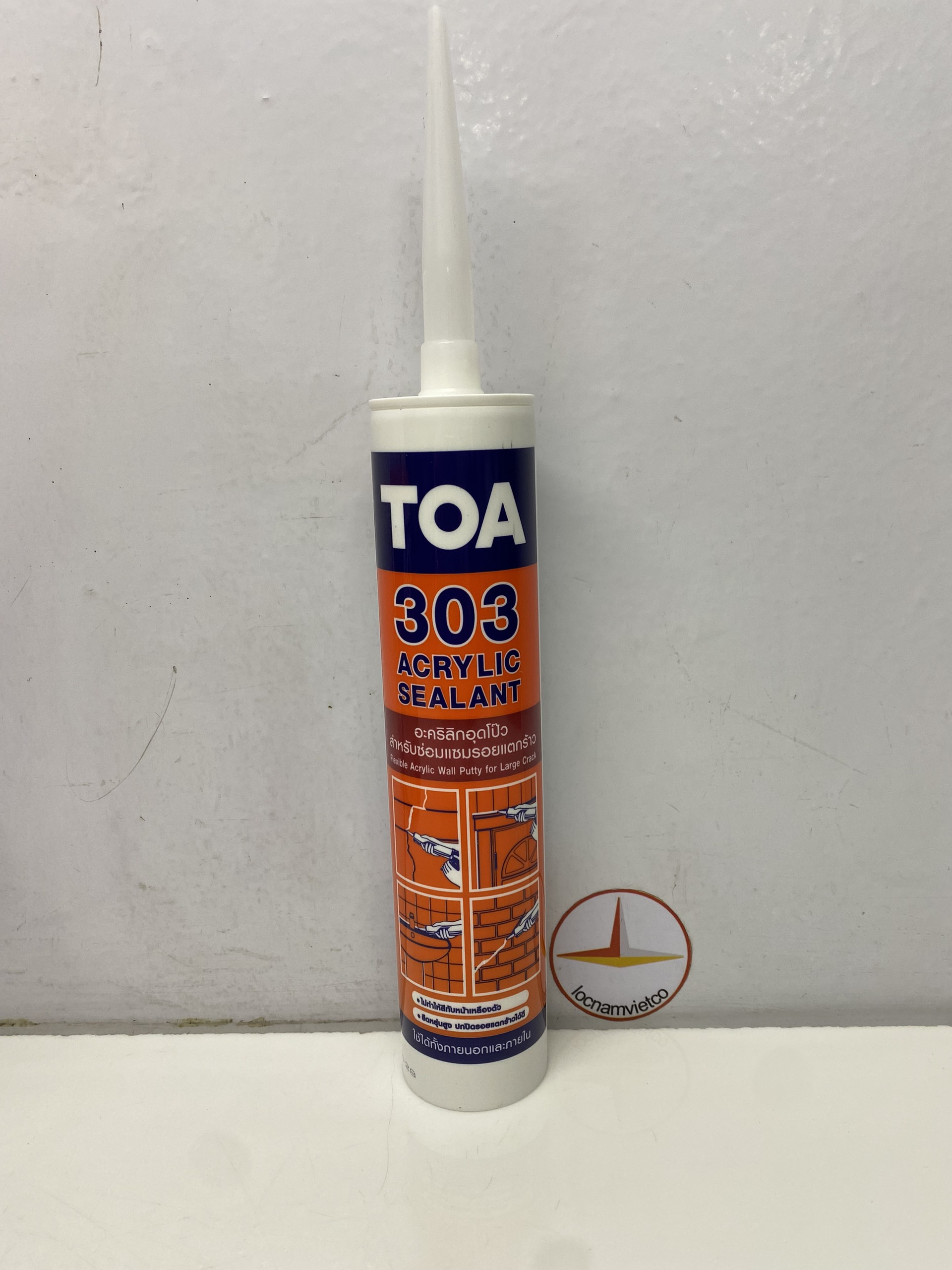 Keo Toa 303 Acrylic Sealant màu Trắng 280ML