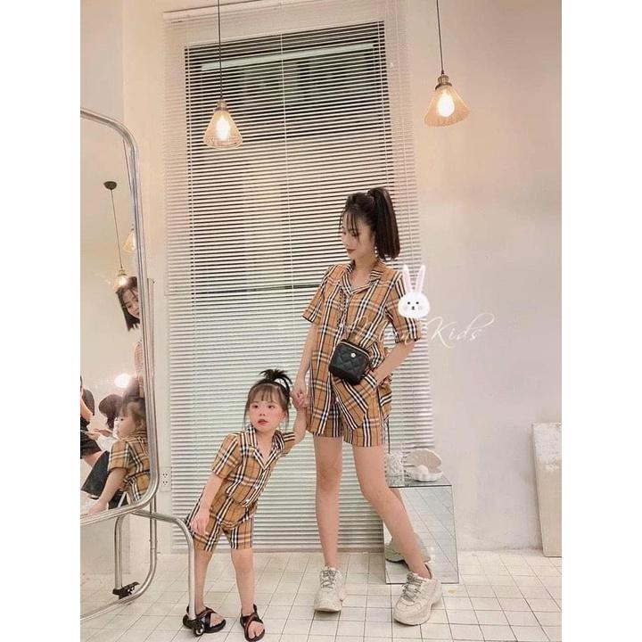 SET BỘ ĐỒ ĐÔI MẸ BÉ KẺ BBR