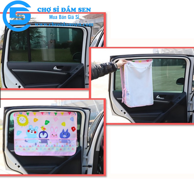 Tấm,màn, rèm che nắng cửa sổ 3 lớp, hình hoạt hình dễ thương CUTE cho xe hơi, xe ô tô  G334-RemCNoto