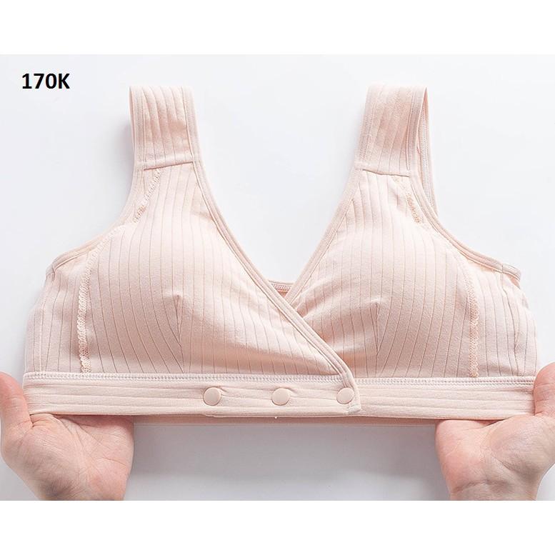 Áo bra bầu - áo bra cho con tuti mở nút AN46