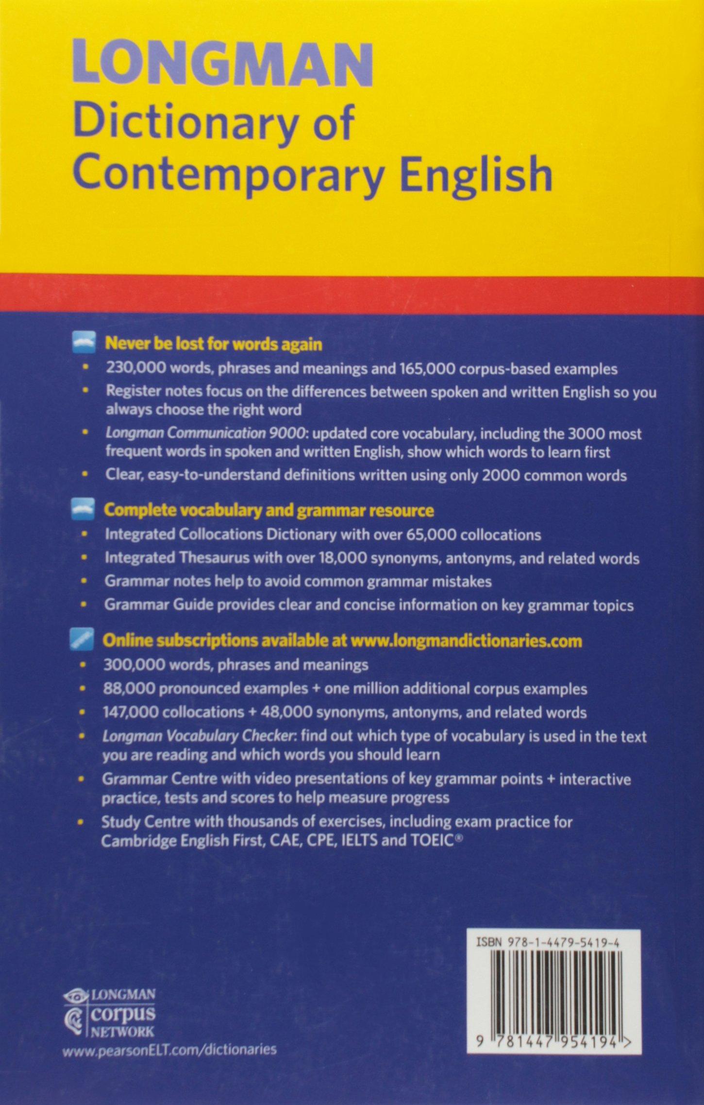 Sách Longman Dictionary Of Contemporary English (6 Ed.)