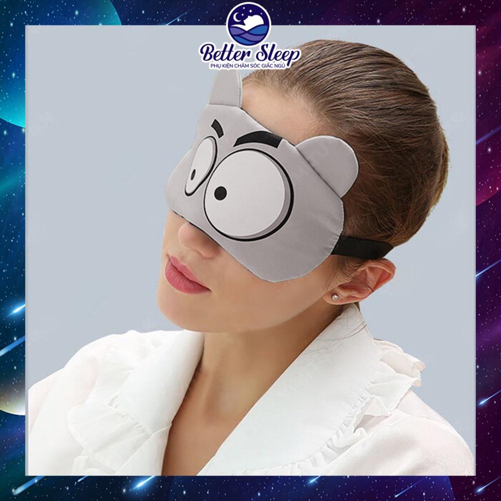 Bịt Mắt Ngủ Hoạ Tiết Ngộ Nghĩnh Có Chứa Túi Gel Làm Mát Vải Polyester– #17 #BMNBS05