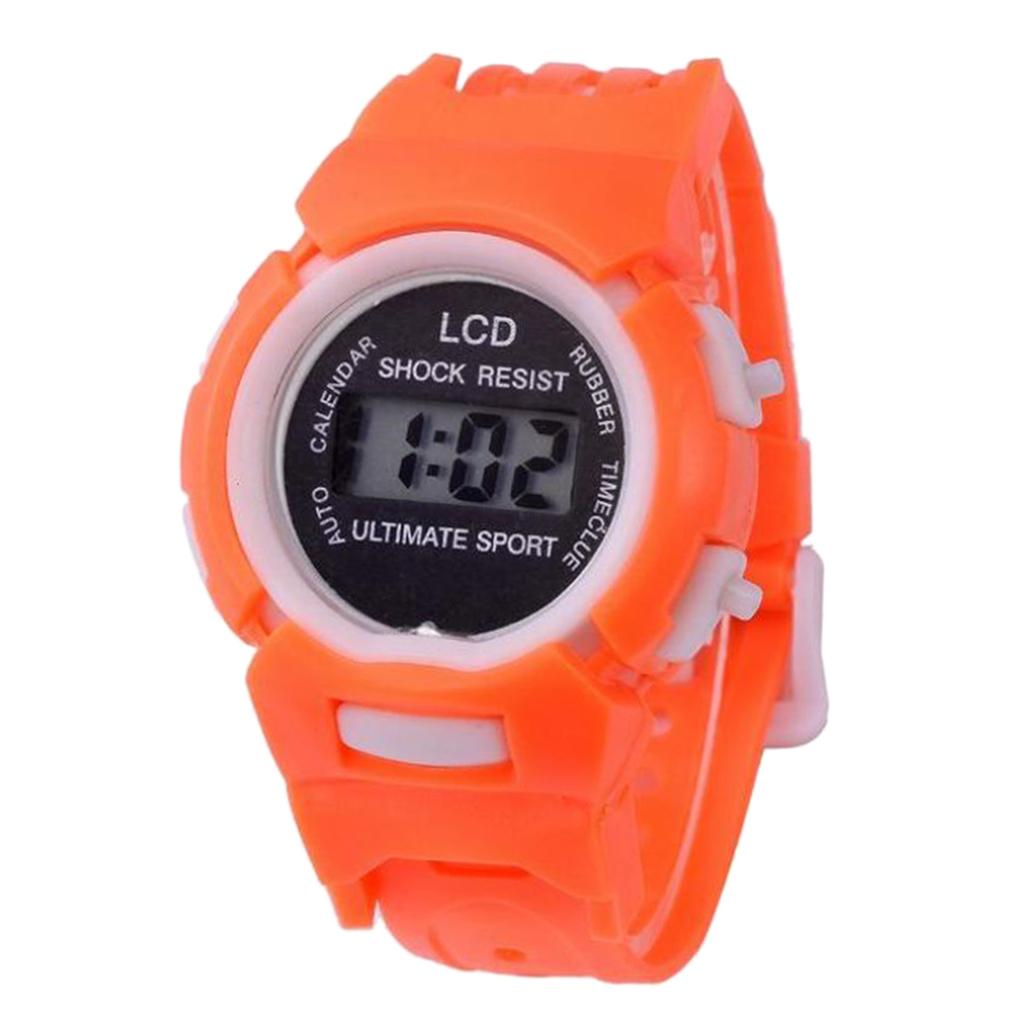 Children Girls Boys Digital Watch LED Electronic Time Display Watch