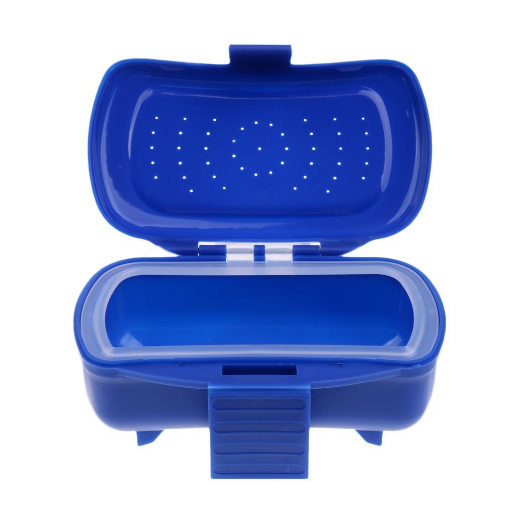 New Design Portable Earthworm Worm Bait Lure Flies Fishing Tackle Box Plastic Waist Storage Box