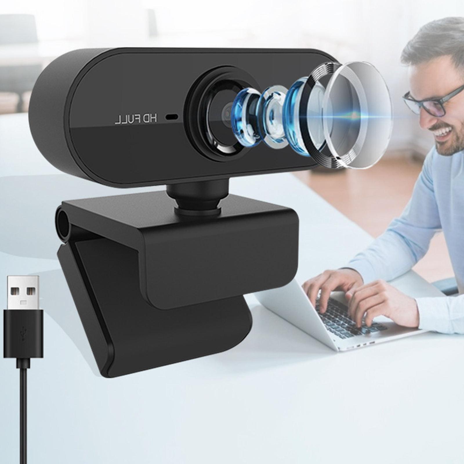 Smart HD Webcam PC Desktop Plug and Play USB Built-in Microphone for Webcast