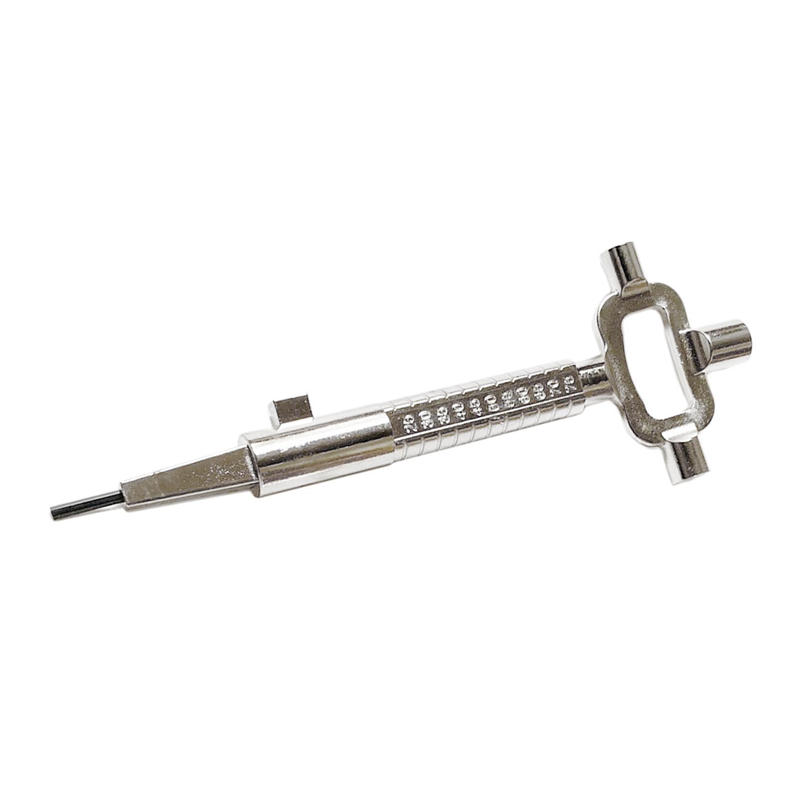 Multi Tool Cylinder Measuring Key Easily to Use Spindle And Cam Operater Wrench Measuring Depth Wrench Bottle Opener Lock Body Squares Rod