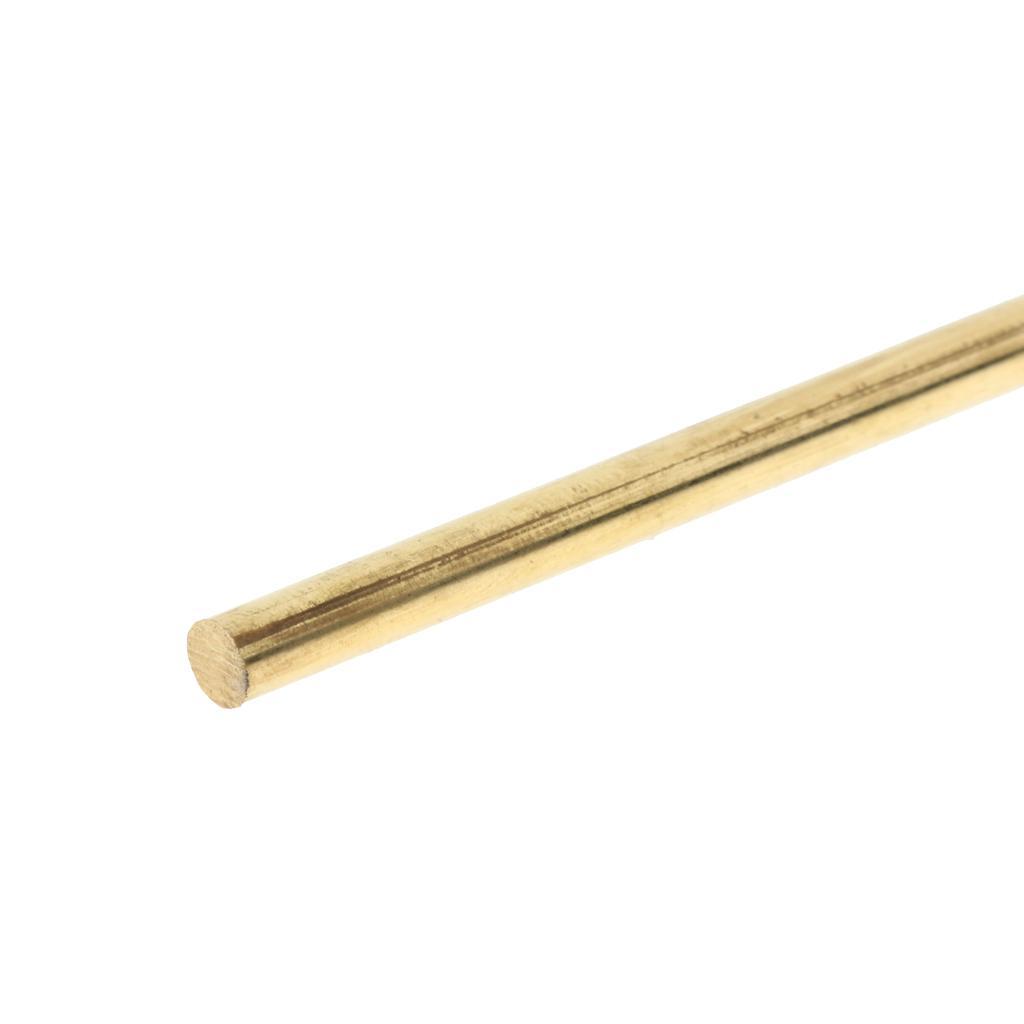 2pcs 4mm 5mm Dia, 4''/10cm Length Solid Brass Round Rod Bar