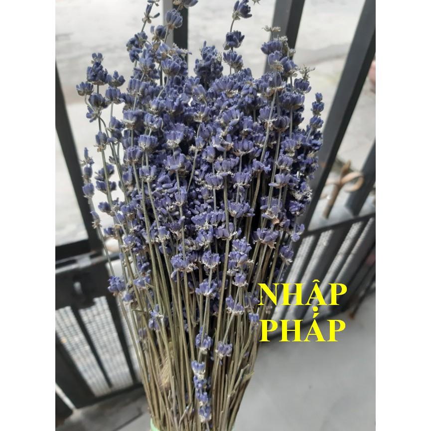 Bó hoa khô hoa lavender 130g  KÈM VIDEO HÌNH THẬT, tặng kèm túi thơm