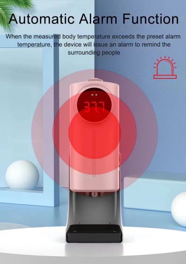 Máy đo thân nhiệt kèm xịt khử khuẩn tự động K9 Pro Dual  - Tích hợp cả đo trán và đo tay