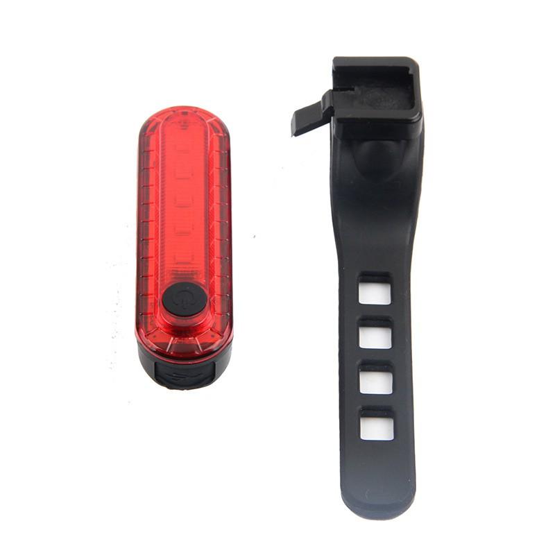 Đèn LED chiếu hậu MOSOWORLD màu đỏ sạc USB cho xe đạp