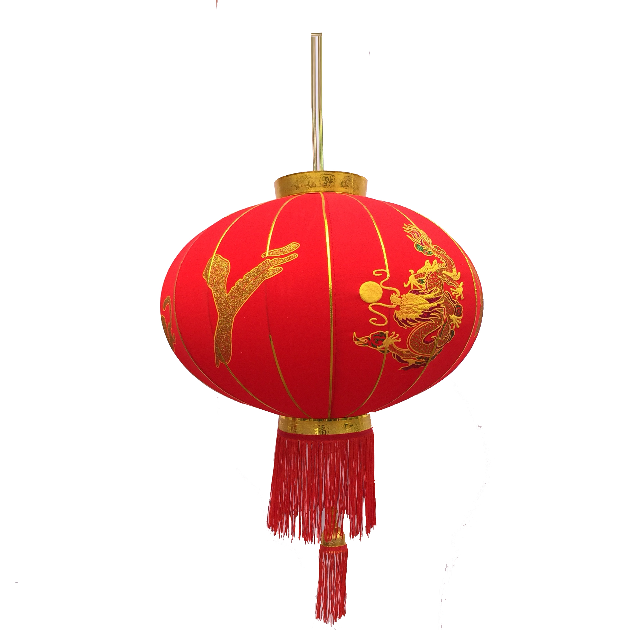 Đèn lồng đỏ Rồng Phượng đường kính 40cm  trang trí Tết